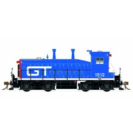 HO scale SW1200 (DC/Silent): Grand Trunk Western #1514 red/blue