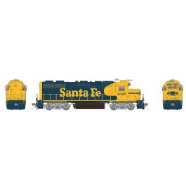 HO EMD GP38 (DC/Silent): Santa Fe - Yellow Warbonnet w/o Class Lights: #2346