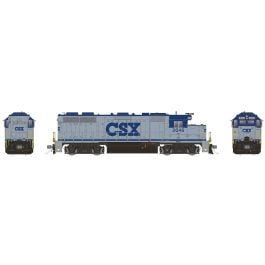 HO EMD GP38 (DC/DCC/Sound): CSX - Grey & Blue: #2046