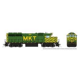 HO EMD GP40 (DC/Silent): MKT - Green & Yellow: #216