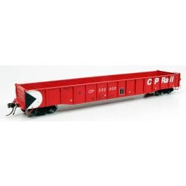 HO 52'6" Gondola: CP Rail - Action Red Scheme: Single Car