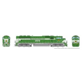 HO SD70MAC (DC/DCC/Sound):Texas & Great Northern - Green & White