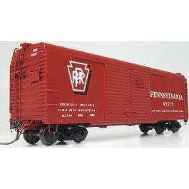 HO scale PRR X31A Double-Door Boxcar: Shadow Keystone - Early: 6-Pack