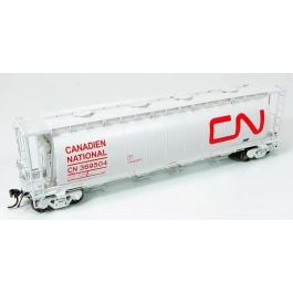HO NSC 3800cuft Covered Hopper: CN - White Wet Noodle: 6-Pack #2