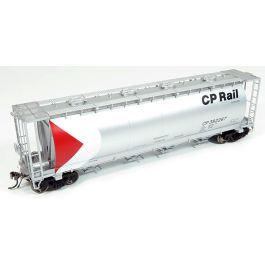 HO MIL 3800cuft Covered Hopper: CP Rail - Silver Repaint: Single Car