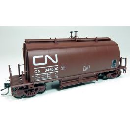 HO Long Barrel Ore Hopper: CN Mineral Brown - 6-Pack #1