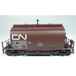 HO Short Barrel Ore Hopper: CN Mineral Brown - 6-Pack #2