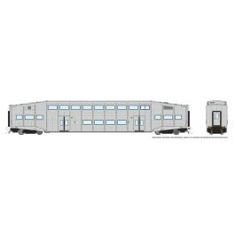HO BiLevel Commuter Car: Undecorated Series II (4 window, rivetted) Coach