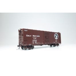 HO GN 40' Boxcar w/ Early IDNE: Great Northern - Mineral Red: 6-Pack