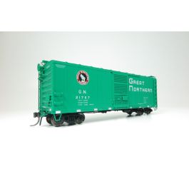 HO GN 40' Boxcar w/ Early IDNE: Great Northern - Glacier Green: 6-Pack