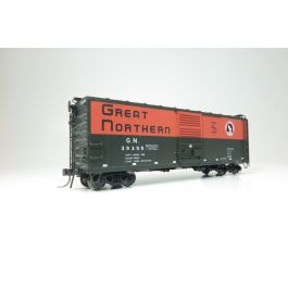 HO GN 40' Boxcar w/ Early IDNE: Great Northern - Green & Orange: 3-Pack