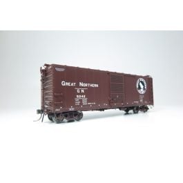 HO GN 40' Boxcar w/ Late IDNE: Great Northern - Mineral Red: 6-Pack