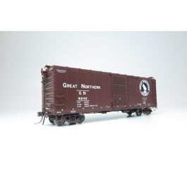 HO GN 40' Boxcar w/ Late IDNE: Great Northern - Mineral Red: Single Car