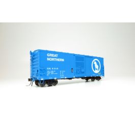 HO GN 40' Boxcar w/ Late IDNE: Great Northern - Big Sky Blue: 6-Pack