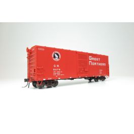 HO GN 40' Boxcar w/ Late IDNE: Great Northern - Vermilion: 6-Pack