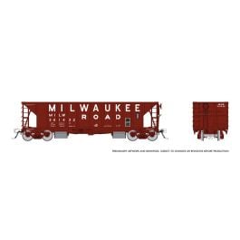 HO NSC Ballast Car: Milwaukee Road: 6-pack