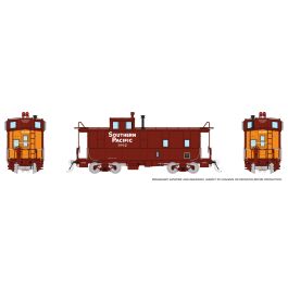 HO SP C-40-3 Steel Caboose: SP - Gothic Small w/ roofwalk: #1221
