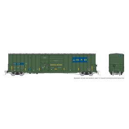 HO Trenton Works 6637cuft boxcar: Rapido Trains: #2025 Single Car