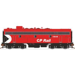 HO Scale F7B DC (Silent): CP Rail Action (5" Stripes) #4442