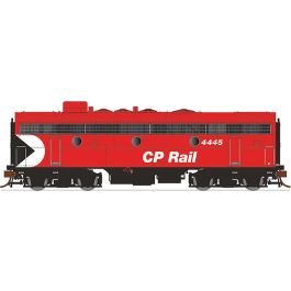 HO Scale F7B DC (Silent): CP Rail Action (8" Stripes) #4445