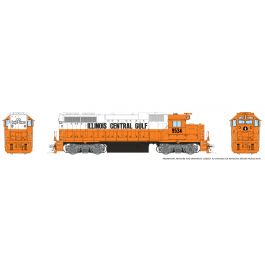 HO EMD GP38 (DC/DCC/Sound): Illinois Central Gulf - Orange & White