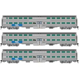N Gallery Commuter Car: Metra - BN Logo: Set #3 (Coaches: 749 756 760)