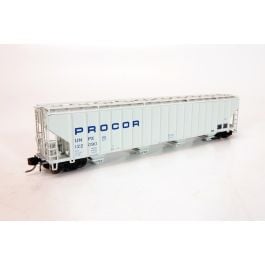 N Procor 5820 Covered Hopper: UNPX - Procor Blue Stencil: Single Car