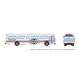 HO 1/87 New Look Bus (Deluxe): Gray Coach - Late: #1410