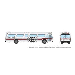 HO 1/87 New Look Bus (Deluxe): Gray Coach - Late: #1414
