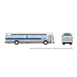 HO 1/87 New Look Bus (Deluxe): Chicago CTA - Late scheme: #9188
