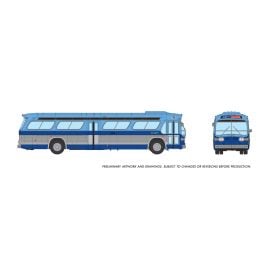 HO 1/87 New Look Bus (Deluxe): New York MTA - Blue: #6428