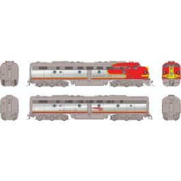 HO EMD E8mA + E8mB (DC/DCC/Sound): AT&SF - Warbonnet: #83L + 83A 