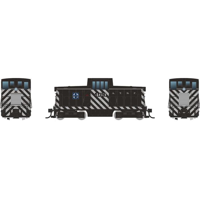 HO GE 44 Tonner (DC/Silent): Santa Fe - Zebra Stripe: #463