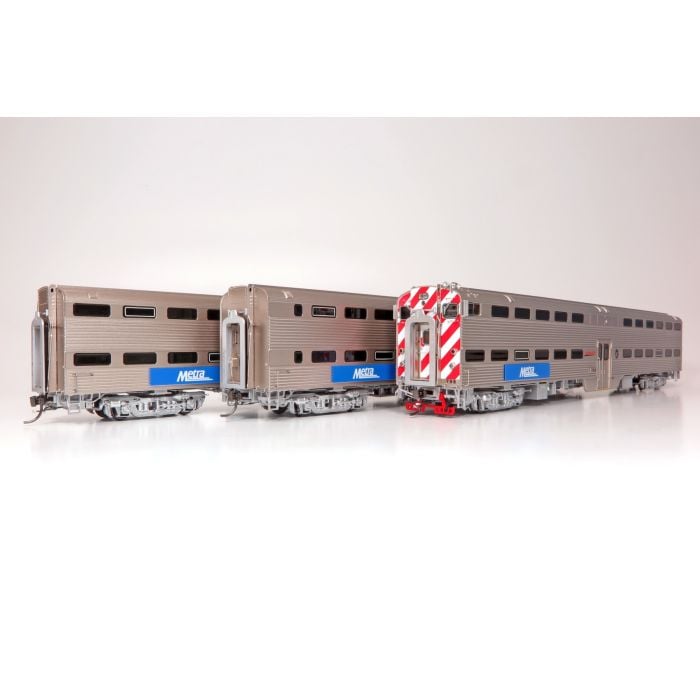 HO Gallery Commuter Car: Metra - Burlington: Set #1 (Cab: 798