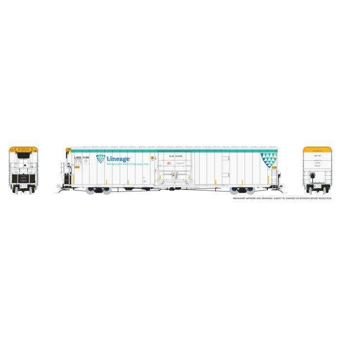 HO Greenbrier 7780cuft Reefer: Lineage: #7199 Blue Island - Rapido