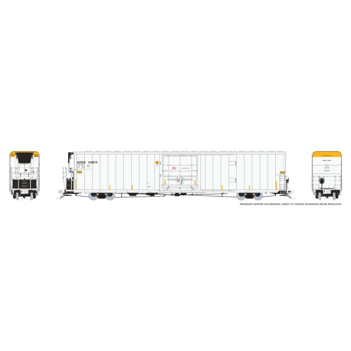 HO Greenbrier 7780cuft Reefer: AOKX: 6-Pack - Rapido Trains Inc.