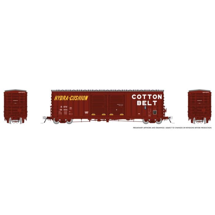 HO PC&F B-70-69 Boxcar: SSW/Cotton Belt: 6-Pack #1