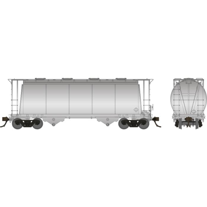 Ho Procor 3000cuft Aluminum Hopper Painted And Unlettered Wo Handrail