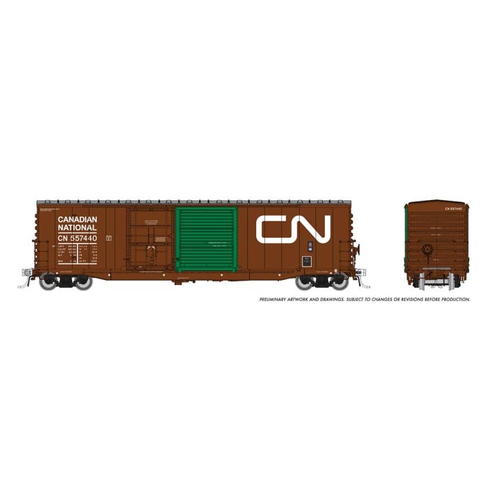HO NSC 5304 Boxcar: CN - Delivery w/ Green Door: Single Car #2