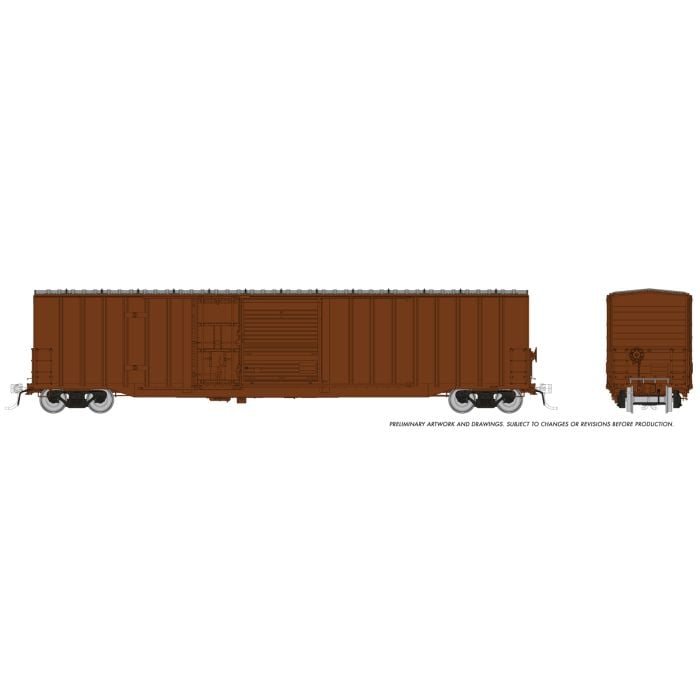 HO Trenton Works 6348 boxcar: Painted, Unlettered - Rapido Trains Inc.