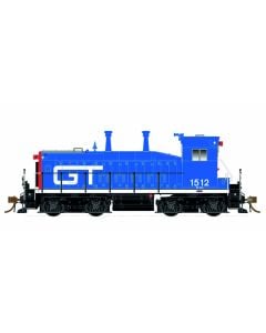 HO scale SW1200 (DC/Silent): Grand Trunk Western #1517 red/blue