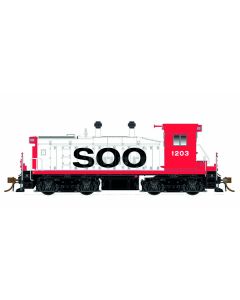 HO scale SW1200 (DC/Silent): Soo Line #1200