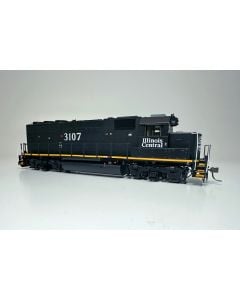 HO EMD GP40R (DC/DCC/Sound): Illinois Central - Black Scheme: #3107