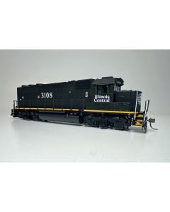 HO EMD GP40R (DC/DCC/Sound): Illinois Central - Black Scheme: #3108
