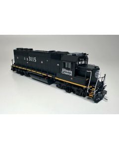 HO EMD GP40R (DC/DCC/Sound): Illinois Central - Black Scheme: #3115