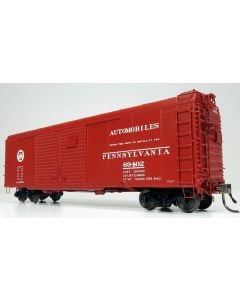 HO scale PRR X31A Double-Door Boxcar: Circle Keystone - Automobile: 6-Pack