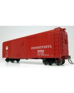 HO scale PRR X31A Double-Door Boxcar: Circle Keystone: 6-Pack