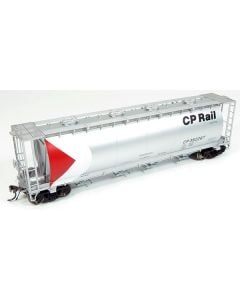 HO MIL 3800cuft Covered Hopper: CP Rail - Silver Repaint: 6-Pack