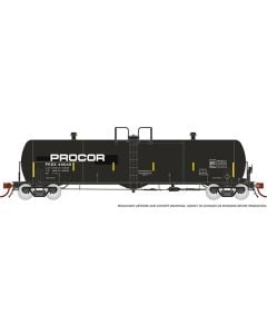 HO Procor 20K gal Tank Car: PROX Modern w/Large Logo - 6-Pack #1
