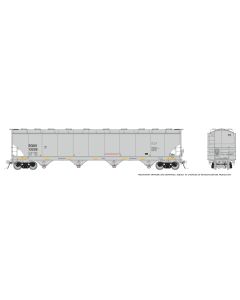 HO Trinity 6241cuft Covered Hopper: EQUX (Equistar Chemicals): Single Car